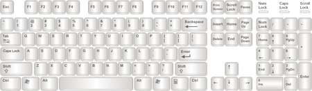 English (ANSI) Keyboard Layout Image