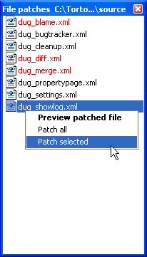 Patch File List