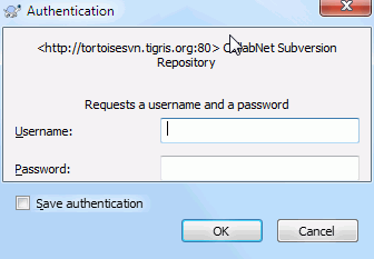 Authentication Dialog